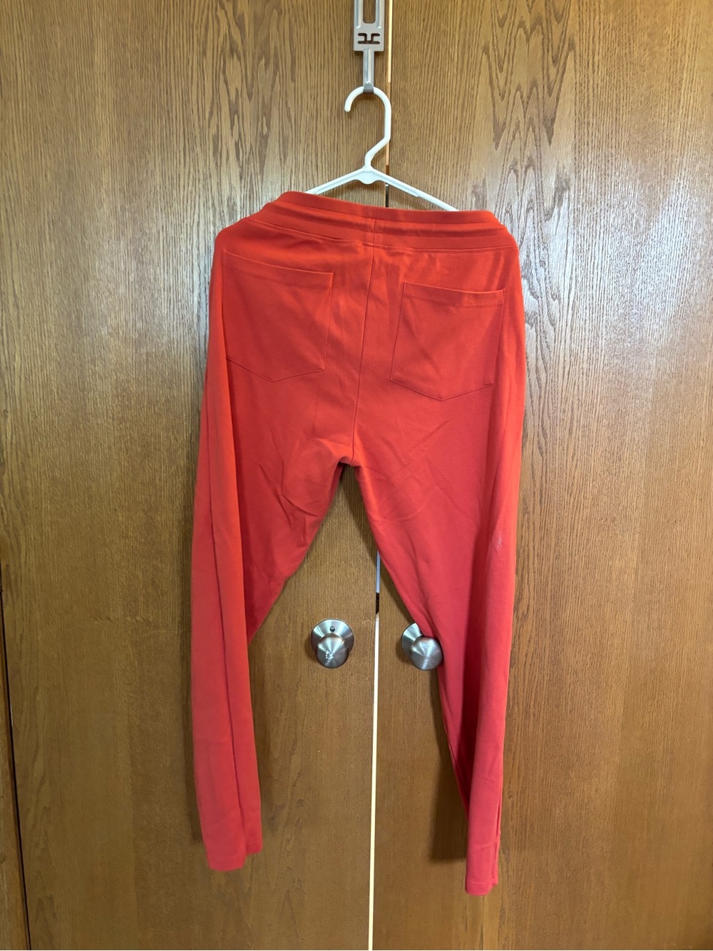 Bright Red Leggings with Back Pockets